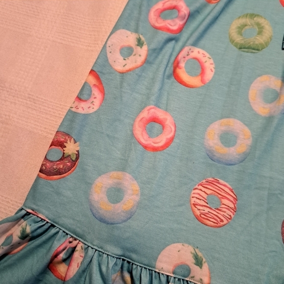 Ekouaer girls size 130 or 8 donut nightgown, 95% rayon new - Picture 5 of 6